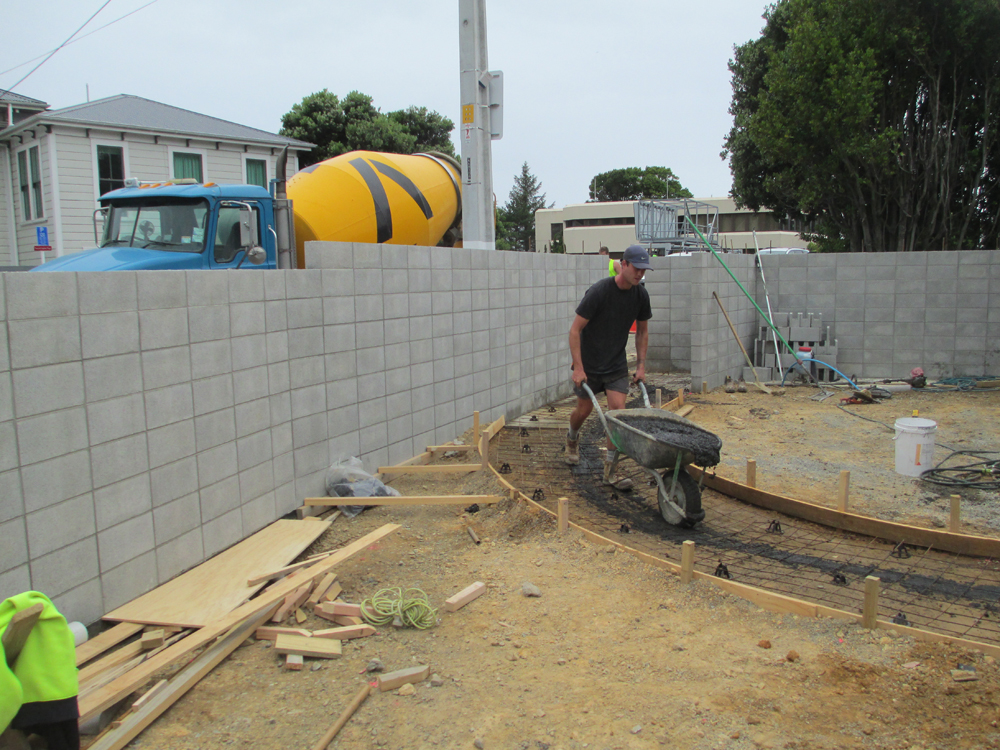 concrete laying