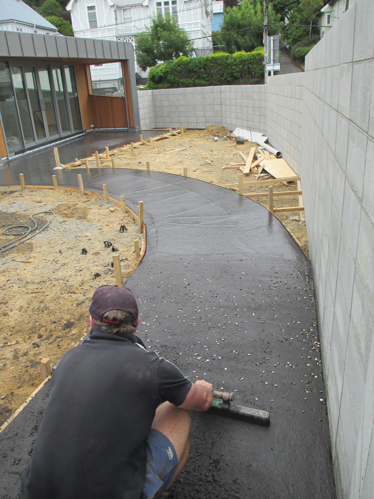 concrete laying